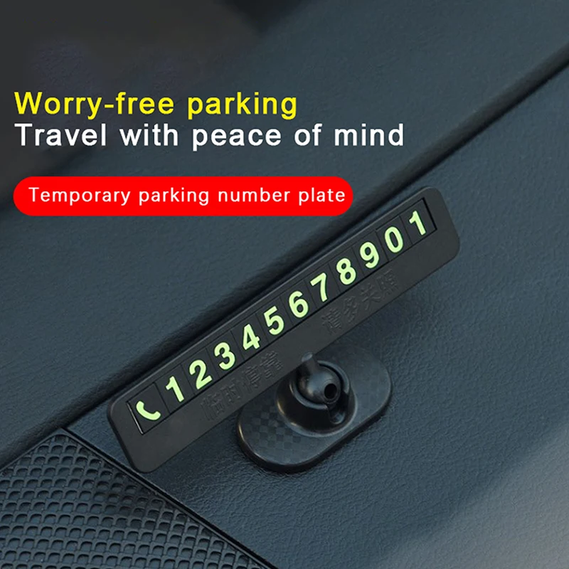

Car Phone Number Card Temporary Parking Card Plate Telephone Number Car Park Stop Automobile Accessories post Wherever you want