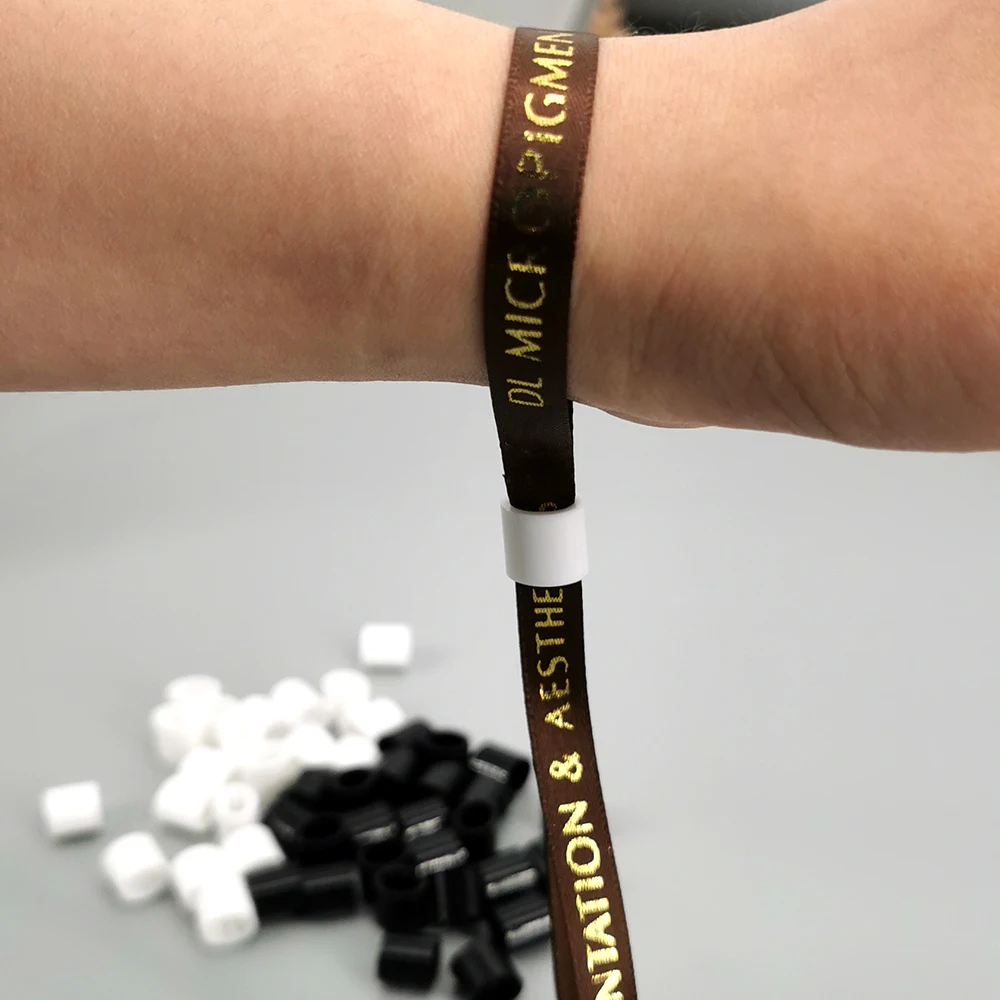 Barb Buckles Auto-lock Disposable Button for Ribbon Bracelet Wrist Band 50Pcs detachable stopper cord lock stopper cord stopper cord lock cord end lock