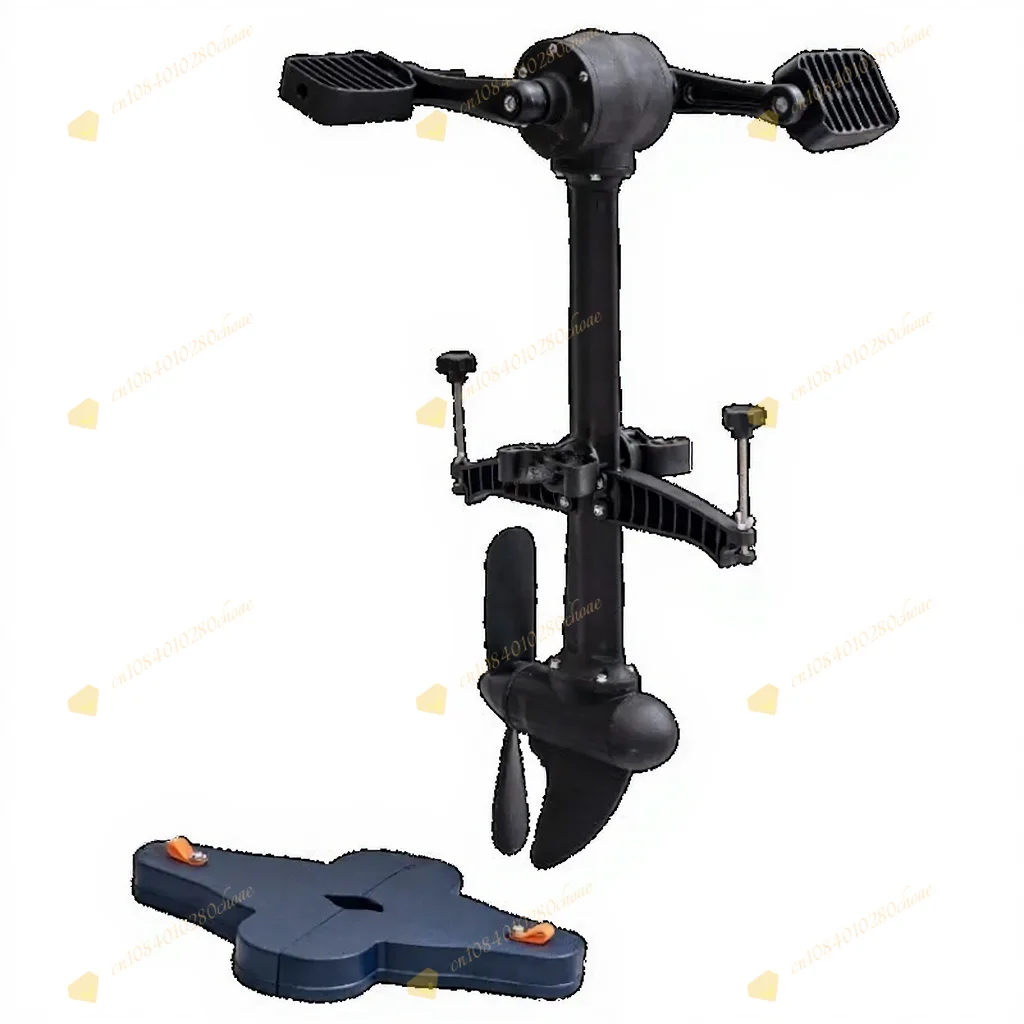Lightweight plastic kayak pedal system - forward/backward pedal control for fin