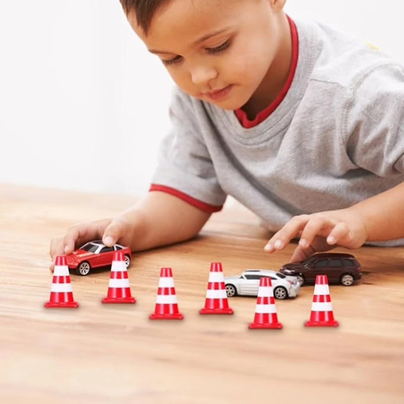 1Inch Verkeersborden Veiligheidskegels Mini Verkeersborden Speelgoed voor Kinderen Straatnaamborden Dropship