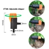20/50 PCS Garden Micro Watering Sprinklers 360 Degrees Rotating Nozzle Mini Spraying 4/7mm Hose for Flower Garden Greenhouse 5