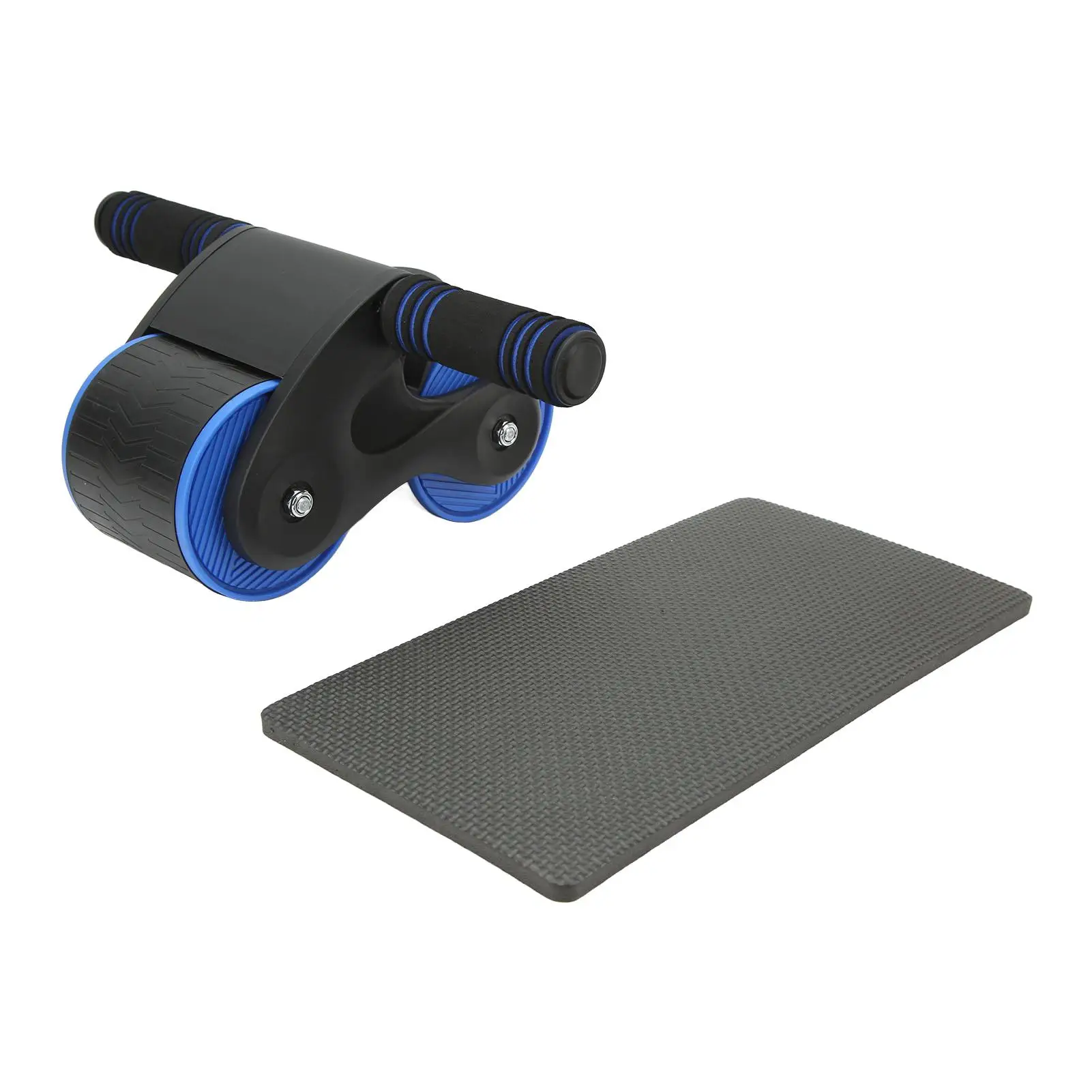 

Double Round Ab Wheels Roller + Phone Support: Home Gym Fitness