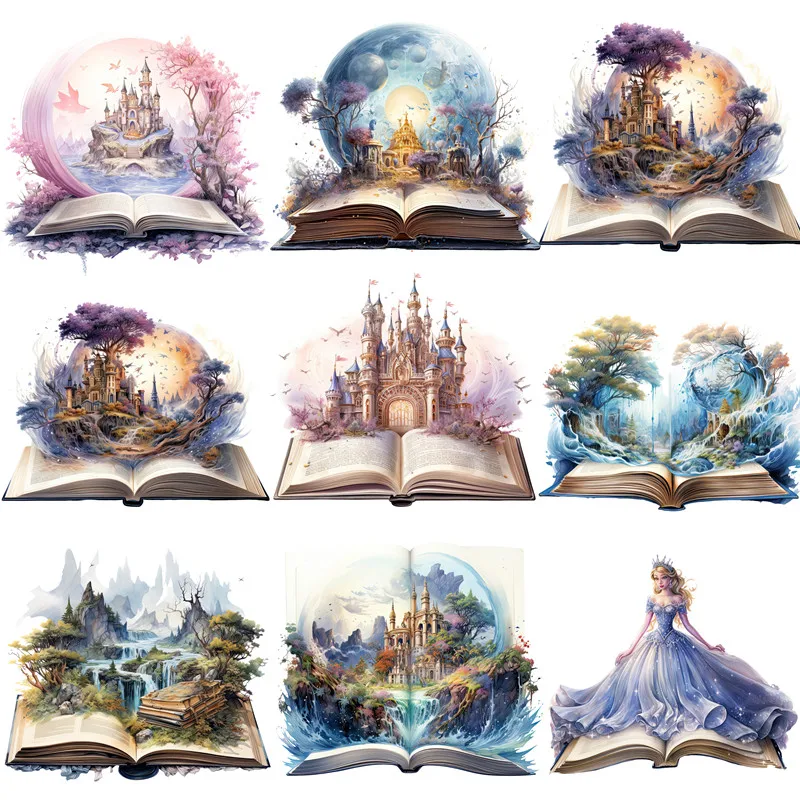 

Book Fantasy Stickers Crafts And Scrapbooking stickers kids toys book Decorative sticker DIY Stationery