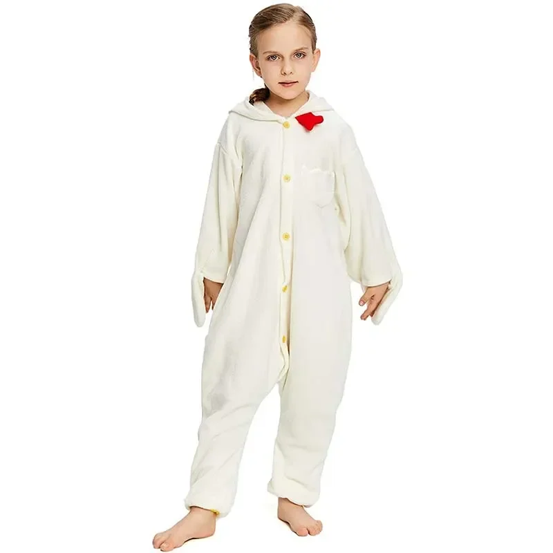 Chicken Pajamas Children Onesies For Kids Anime Kigurumi Boy Girls Baby Costume One-Piece Pijama Birthday Gift Full Body Pjs