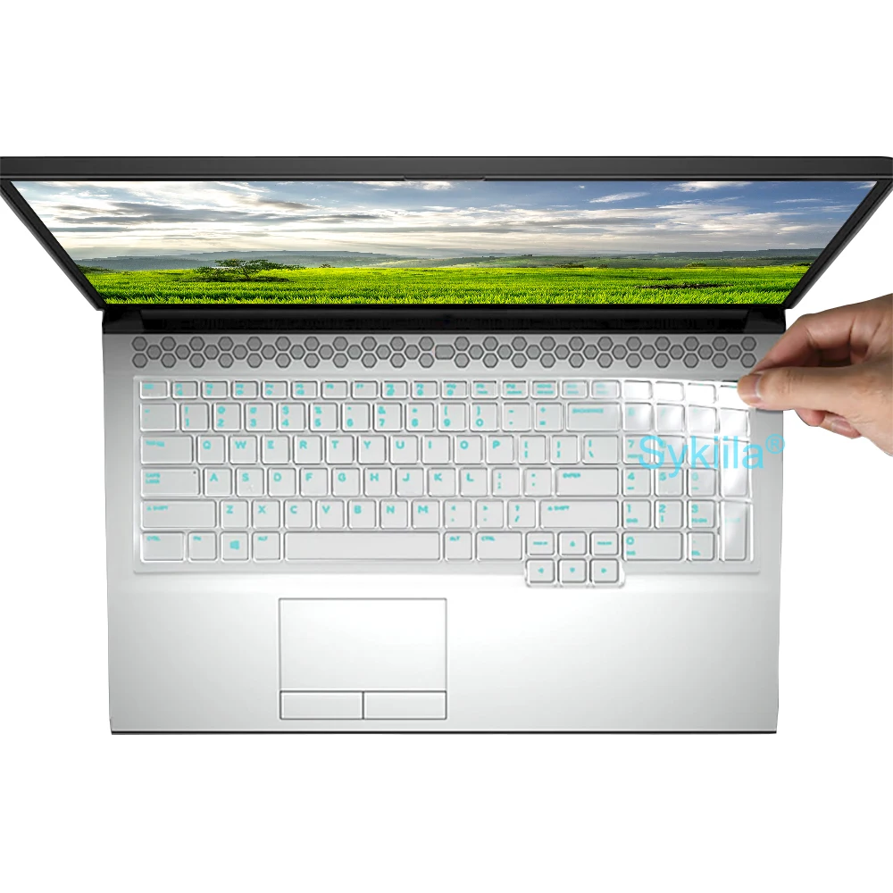 실리콘 보호대 스킨 케이스 키보드 커버, Alienware X15 R2 X17 R1 X14 M15 R7 R6 M17 R5 R3 R4 Area-51m 13 14 15 17 18 M17X