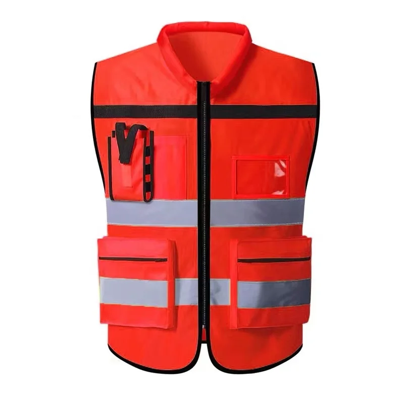High ViSibility Reflective Vest Construction Workers\' Work Clothes Night Running Road Traffic Reflective Safety Vest
