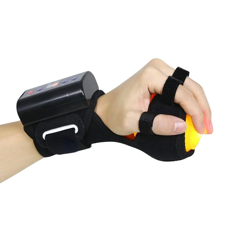 Electric Hand Massage Ball Infrared Heating Stroke Hemiplegia Finger Passive Training Improve Finger Cramps Finger Flexibility