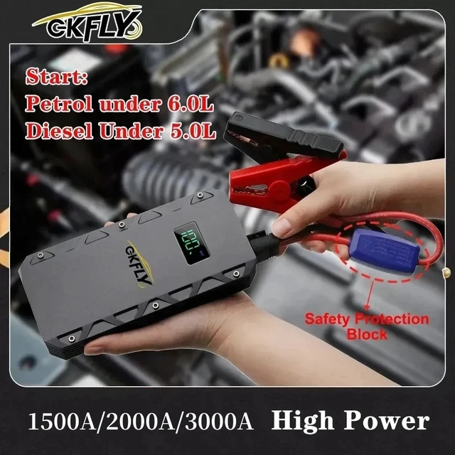 2000a Starthilfe Power Bank tragbares Ladegerät Start gerät für Notfall-Autobatterie  Starthilfe - AliExpress