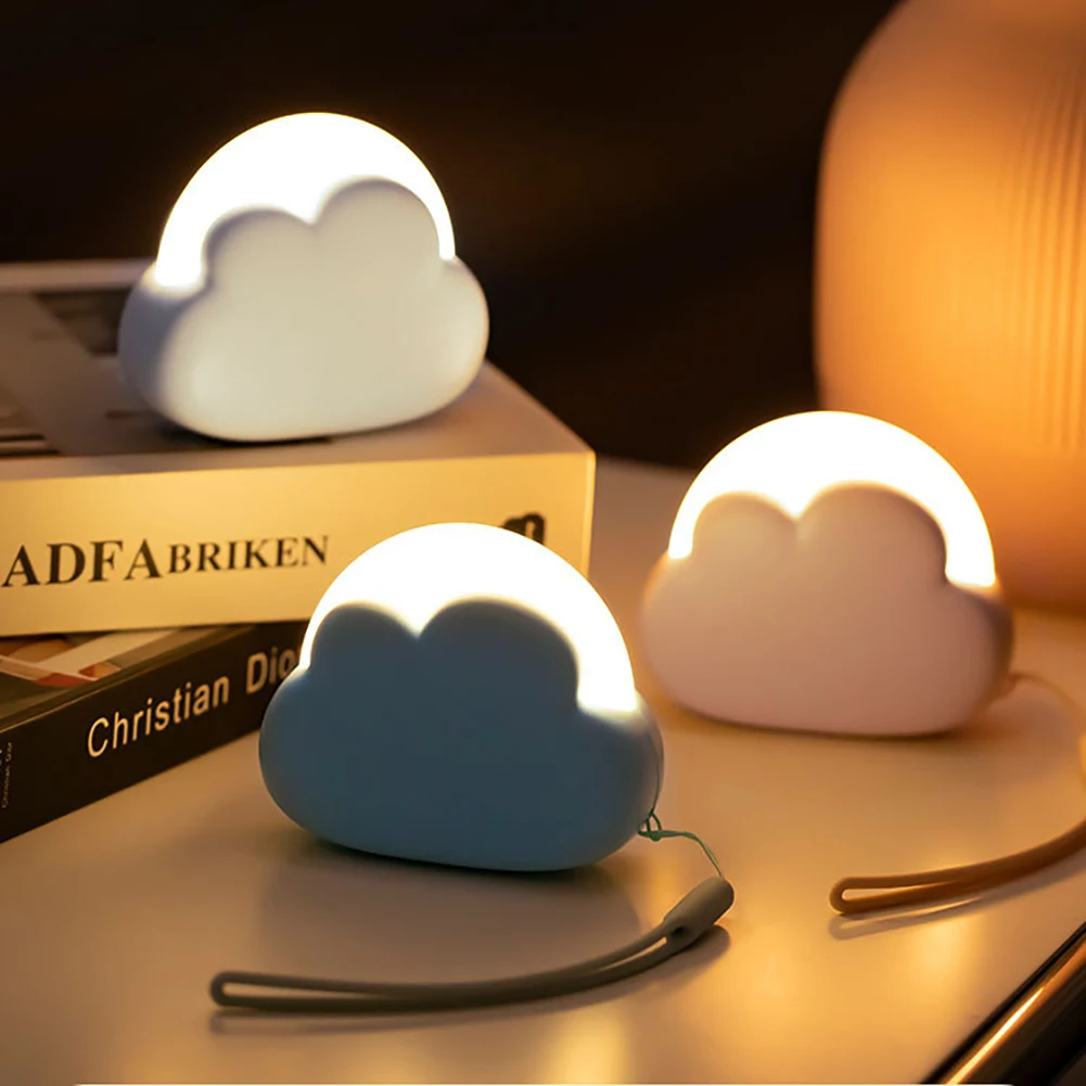 

Cute Night Lights Rechargeable Led Bedside Table Lamp 4 Adjustable Modes Bedroom Night Lamp Home Decor Birthday Gifts