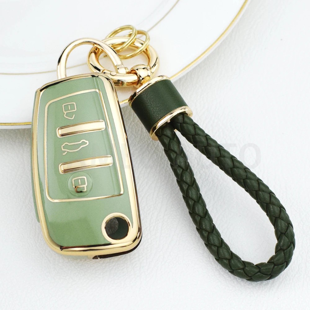 Key Case Cover Key Case Flip Key Fob Shell Car Key Shell For Audi A1 A3 A6 A6L Q2 Q3 Q7 TTS R8 S6 RS3 Protector TPU Car Flip Key Case Cover Shell Fob Keychain Auto Accessories