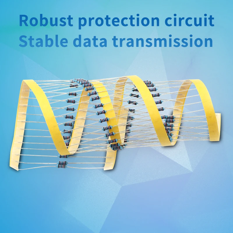 100pcs 1/4W Resistance 0.1R~2.2M 1% Metal Film Resistor Series 0.25W 1R 10R 47R 100R 220R 470R 1K 2.2K 10K 22K 100K 220K 1M ohm