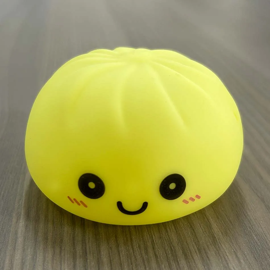 Dumpling Bun Stress Relief Squishy Ornament - Fun Desk Fidget Toy & Unique Gift