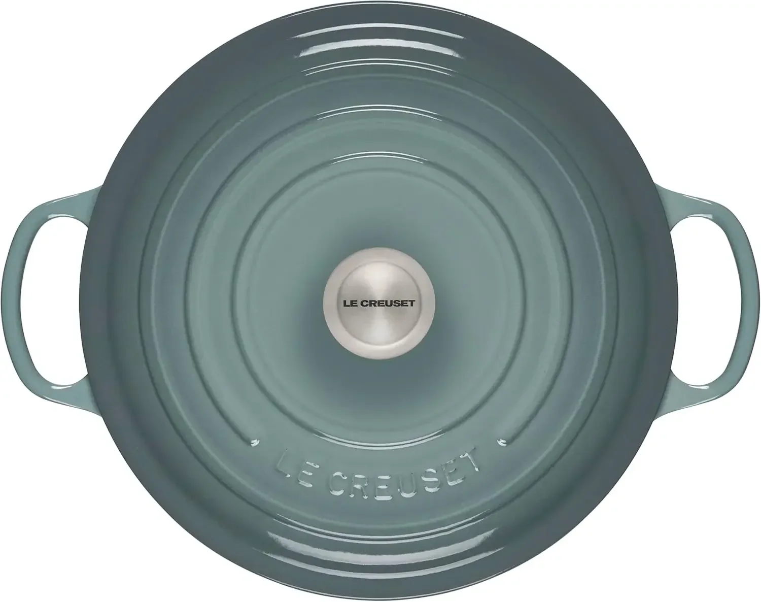 Description Picture 3 of itemLe Creuset Enameled Cast Iron Signature Round Wide Dutch Oven, 6.75 qt., Sea Salt
