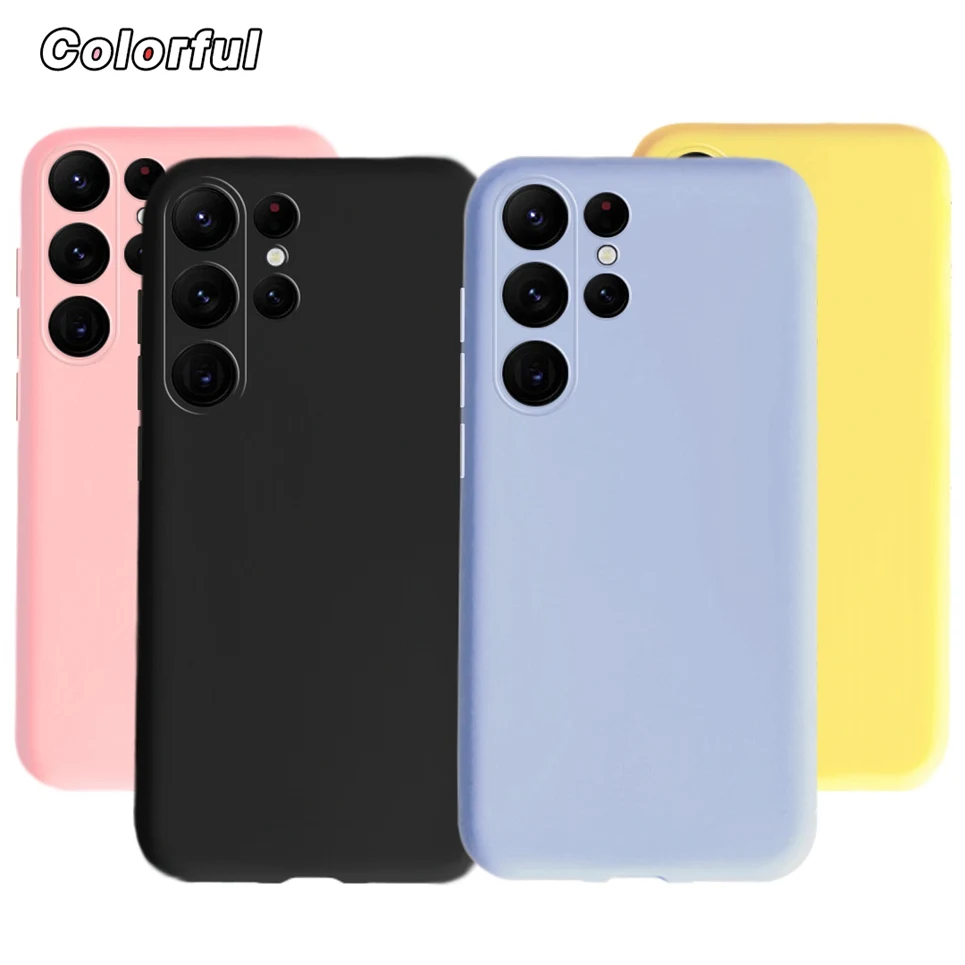 Per Cover Samsung S23 Ultra Galaxy Custodia Pudding Cover Cover Posteriore Semplice Per Telefono Per Samsung Galaxy S23 Plus S 23 Soft Tpu