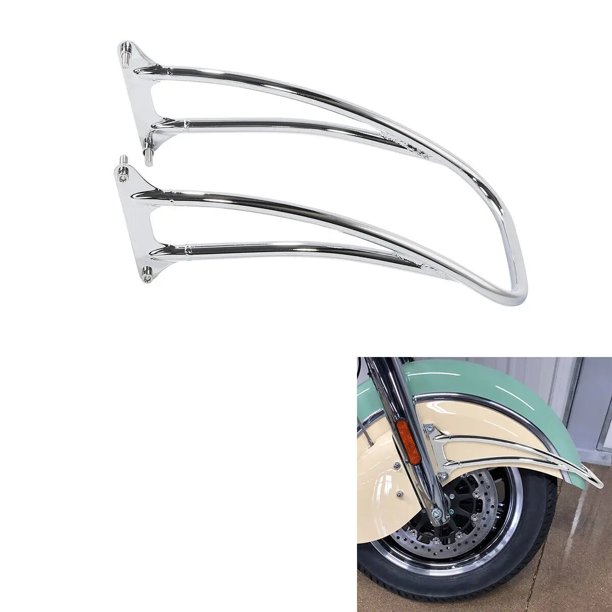 

Motorcycle Front Fender Bumper For Indian Chieftain Classic 2018-2020 2019 Roadmaster 2015-2023 2016-2017 Chieftain Dark Horse