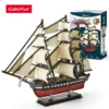 CubicFun 3D Puzzle USS Constitution Vessel Ship Model US Navy Building Kits for Adults Kids 193 Pcs Stress Relief Deco Gifts 1