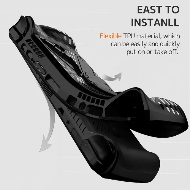 TPU Clear Hard Case with Stand for ASUS Rog Ally X 2024, Rog Alloy 