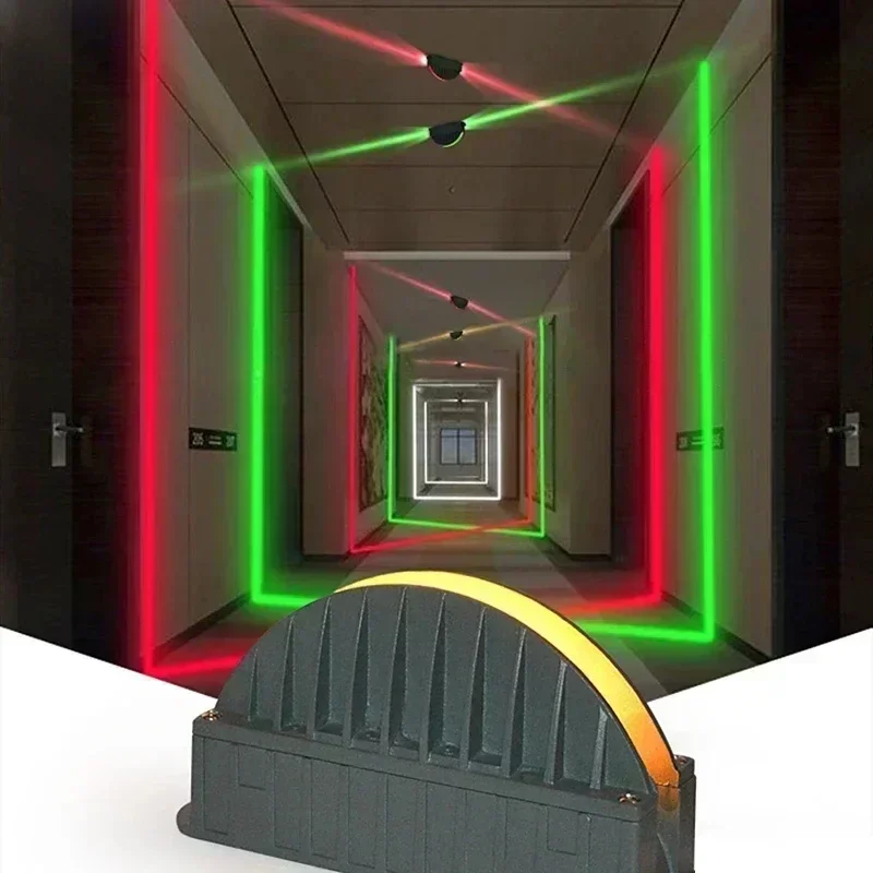 Projecteur de cadre de porte à LED, faisceau d'éclairage extérieur et intérieur, lampe de ligne d'hôtel de couloir, appliques murales, câblage CC, 85 V-265V