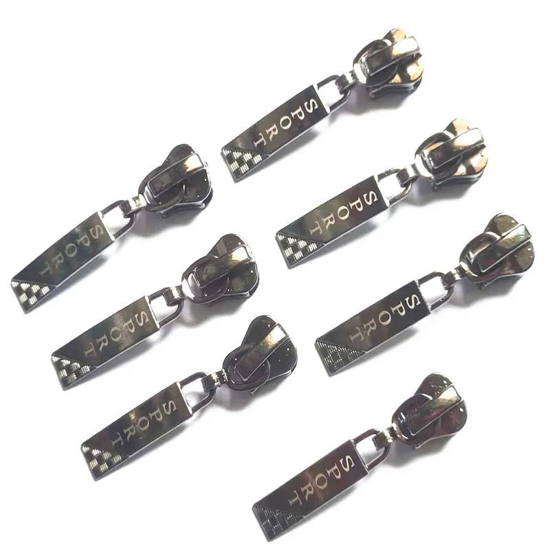 10/20Pcs 5# Resin Zipper Gun Black Zipper Head Clothing Home Textile Metal Slider For B09