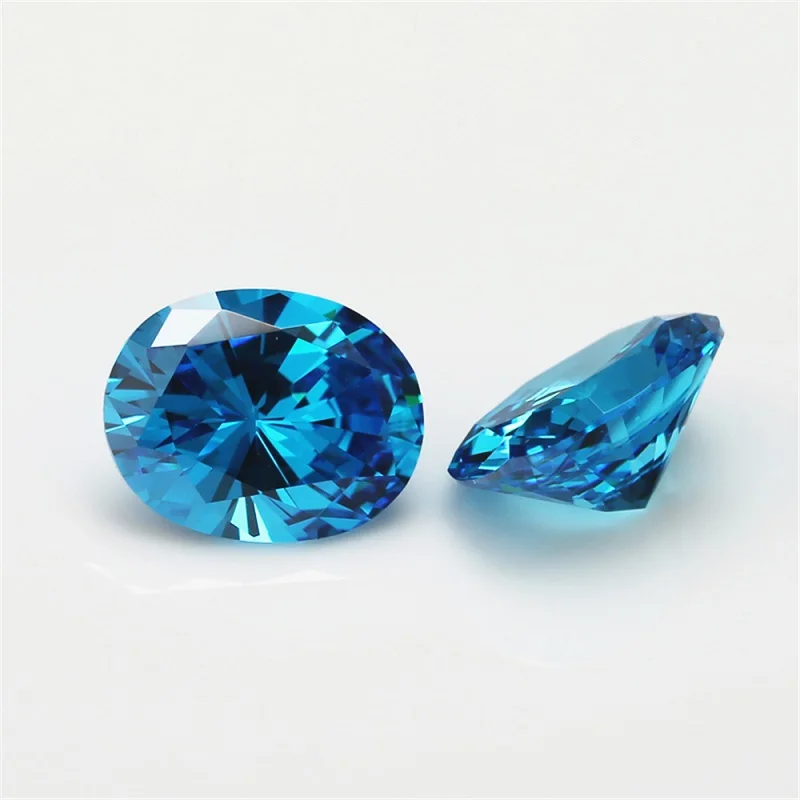 Größe 2x3mm-10x14mm AAAAA Ovaler CZ-Stein in Meerblau, Grün, Kaffeebraun, Rhodolit, Tansanit-Farbe, Synthetischer Kubischer Zirkonia, Loser Zirkon – Detail 5