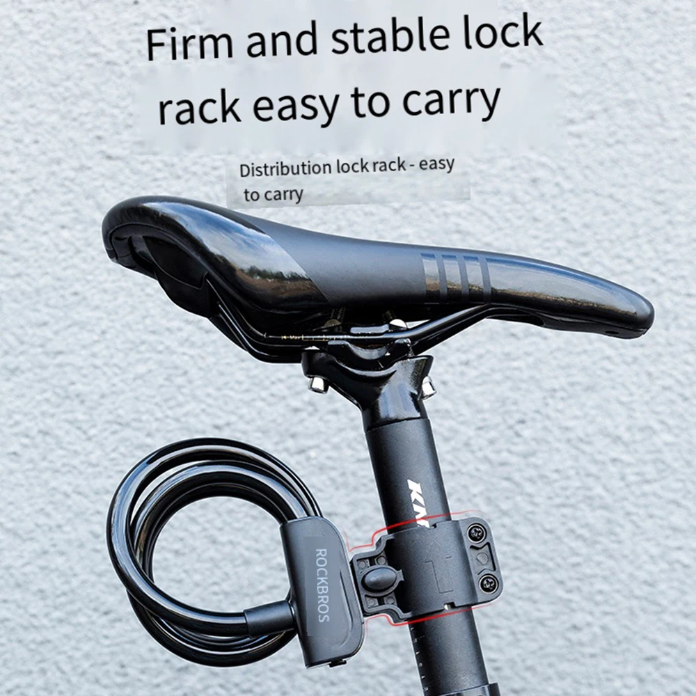 

Велосипедный замок, портативный стальной замок с памятью для шоссейного велосипеда, защита от кражи, кольцевой замок, велосипедные аксессуары