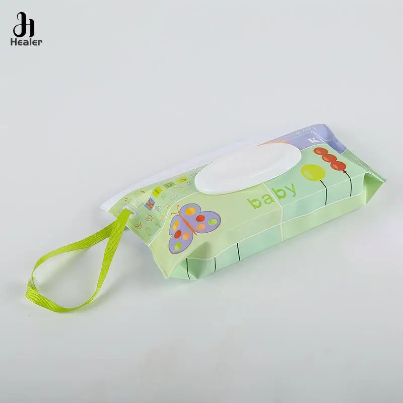 EVA Baby Wet Wipe Case 1Pc Flip Cover Snap-Strap Reusable Refillable Outdoor Useful Tissue Box