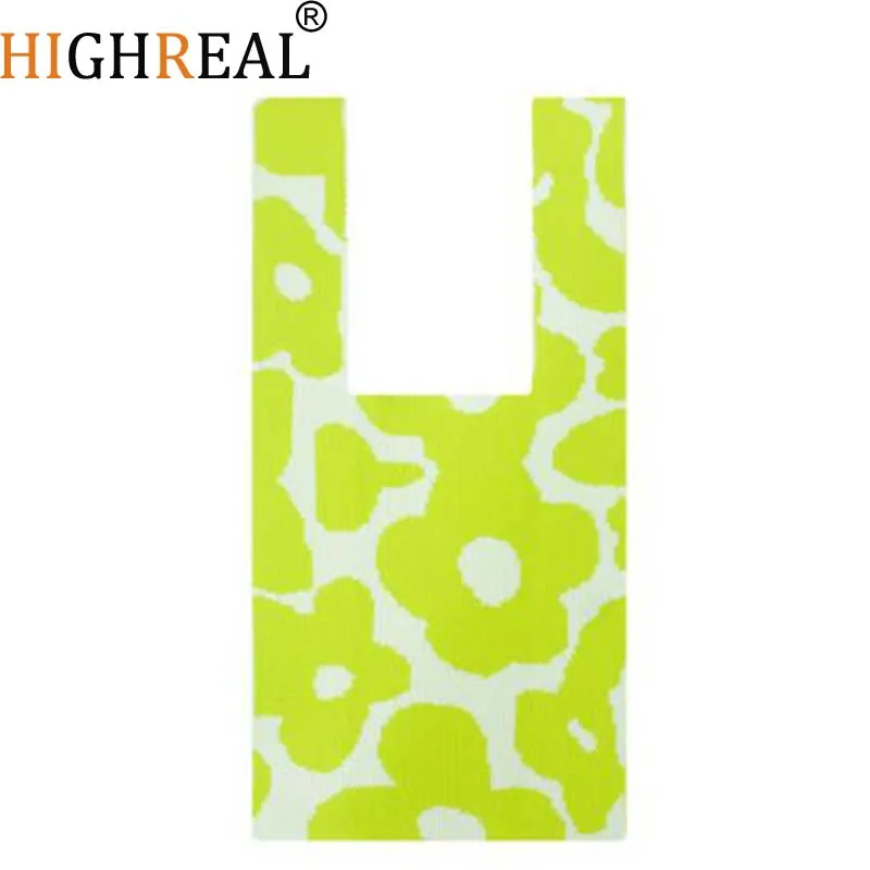 

Винтажная Повседневная вязаная женская сумка на плечо, жаккардовый тканый модный тоут с цветочным узором, женская сумочка-тоут для покупок, большой вместимости