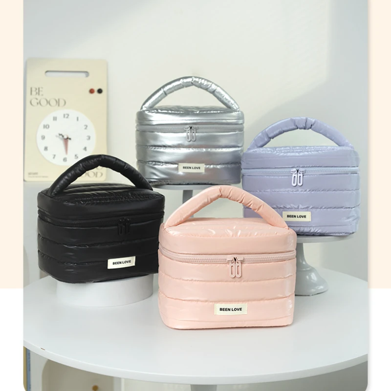 New Makeup Bag Women's Large Capacity Portable Cosmetics Skin Care Storage T ravel Toilery Bag 4