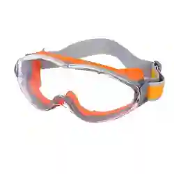 Enhanced Dual - Color High Definition Safety Goggles, Impact & Splash Resistant, Designed for Comfort Over Glasses (Orange)