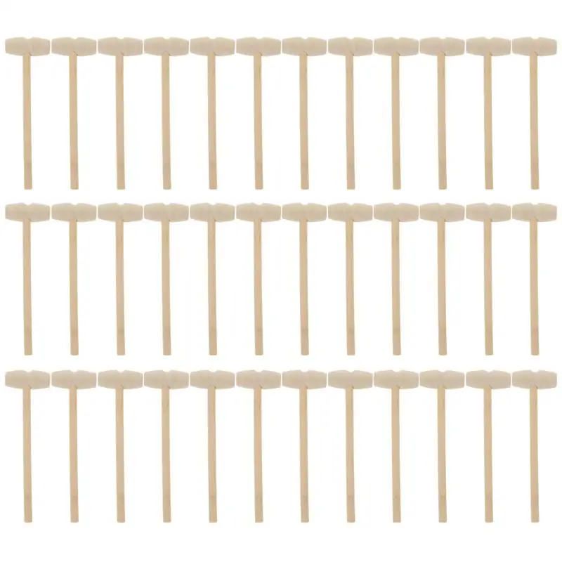 Mini martello in legno per cioccolato, portatile, rotabile, a