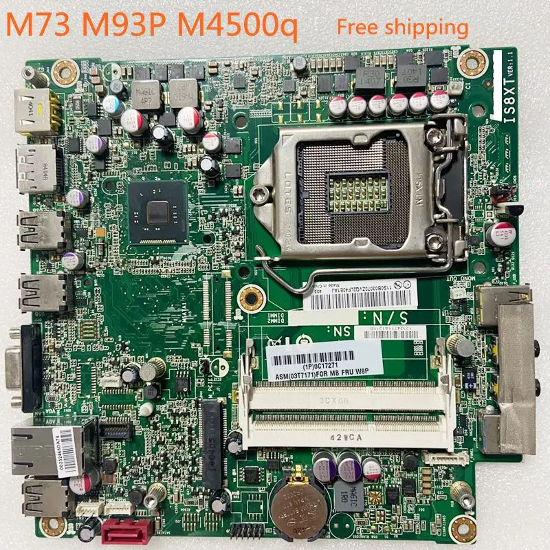 IS8XT For Lenovo Thinkcentre M73 M73e M93 M93p M4500q Tiny Motherboard LGA1150 Mainboard 100%tested fully work motherboard pc