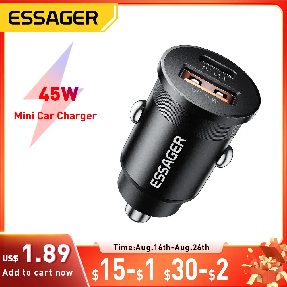 รูปสินค้า ชาร์จไฟรถยนต์ 45W ช่อง QC3.0 ชาร์จเร็ว Huawei Xiaomi Samsung