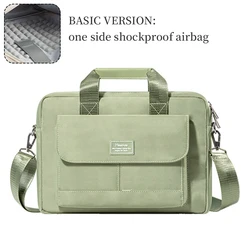 Versatile Laptop Bag and Shoulder Handbag Sleeve Case - 13 13.3 inch (BASIC Bean Green)