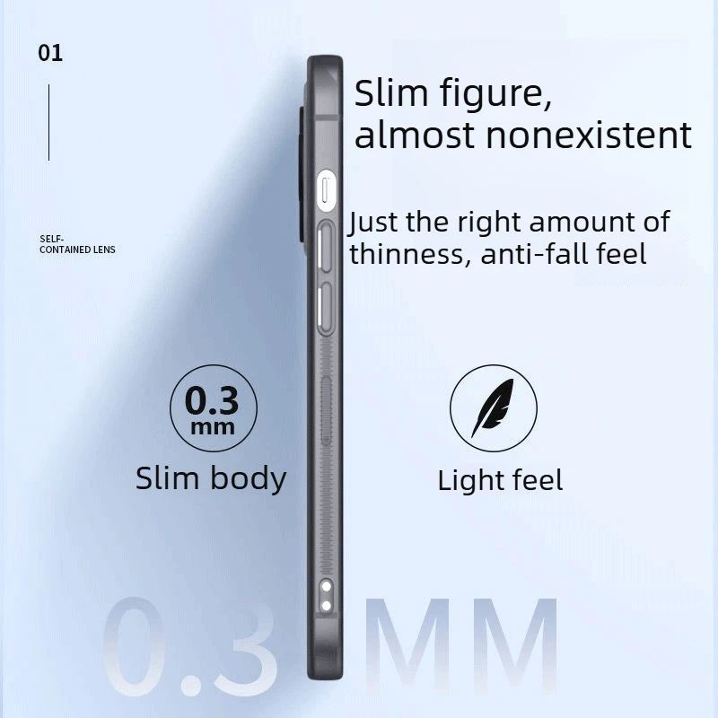 Fashion Transparent Ultra Thin Magnetic Case with Full Protection Lens Film
