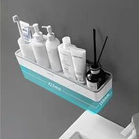 Toilet Bathroom Storage Cabinet Rack Wall Hanging Hole Free Multifunctional Artifact Above Toilet Rack White Shelf Organizer 4