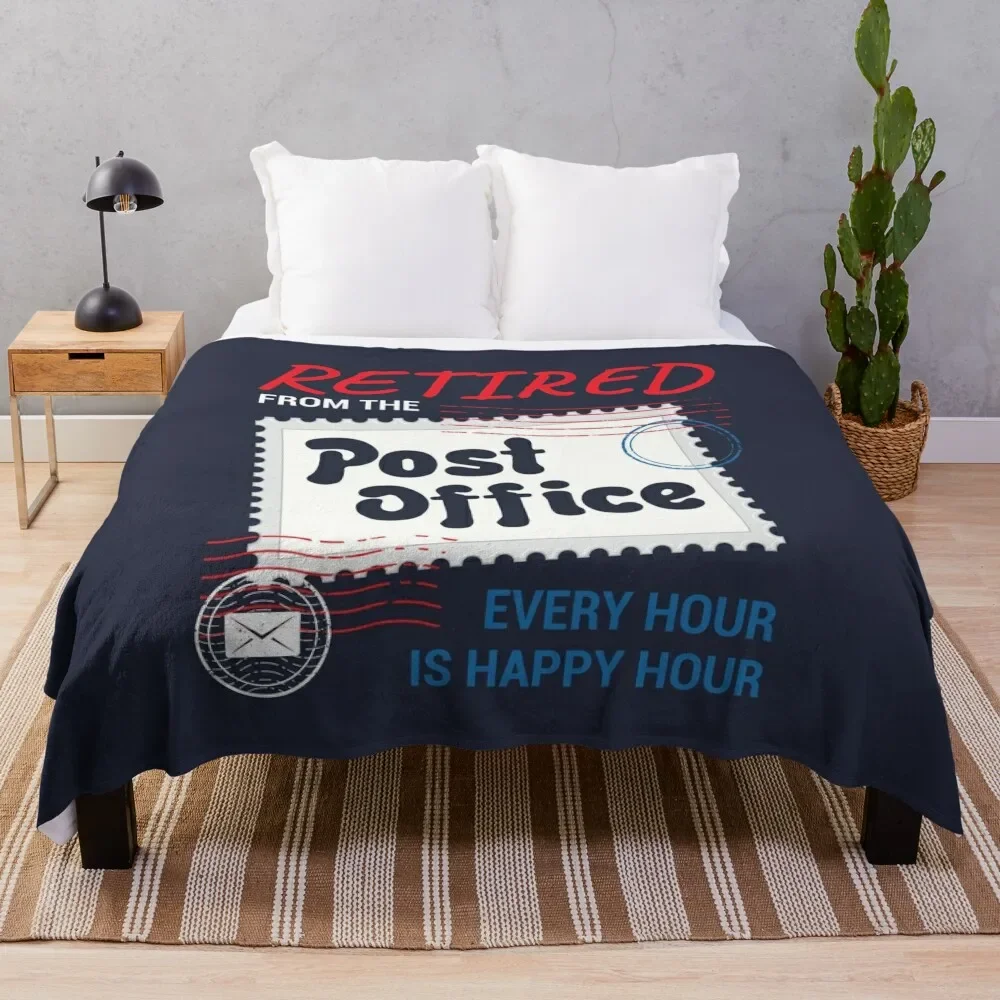 

Retired Postal Worker Throw Blanket Cute Plaid Custom Blankets