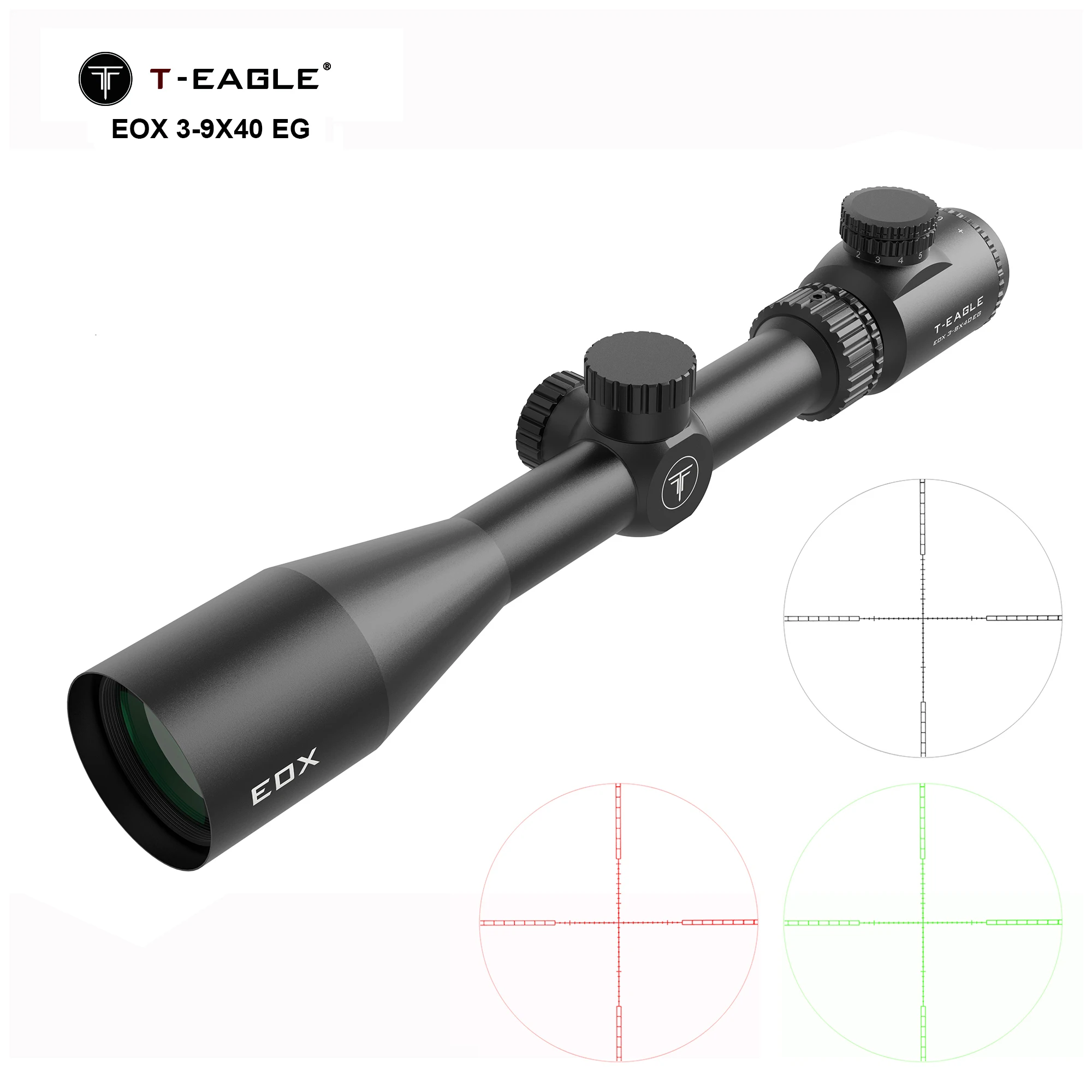 

T-EAGLE EOX 3-9x40 EG Rifle Scopes Red and Green Illuminated Hunting Scopes Tactical Optical Scope Riflescopes Airsoft Sight