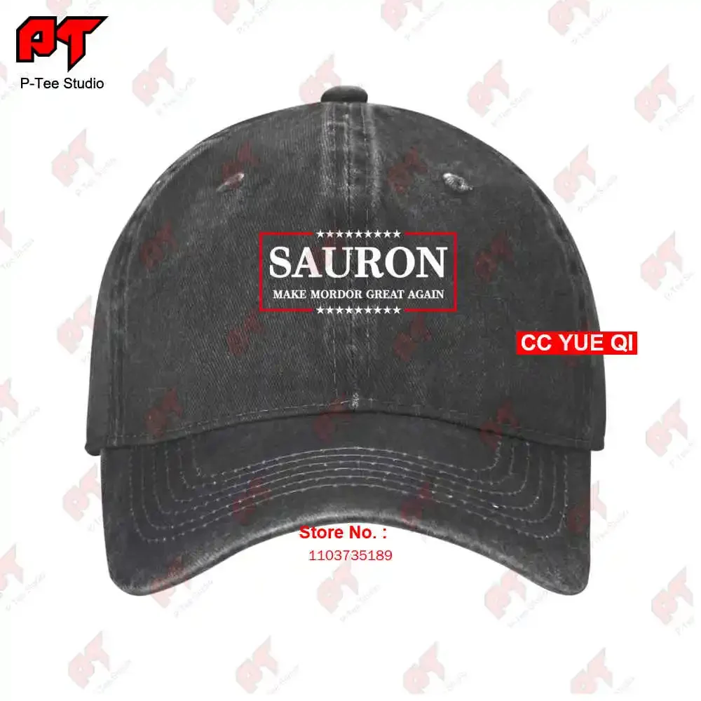 Sauron Make Mordor Great Again Trump Maga Parody Lotr Middle Earth Baseball Caps Truck Cap 7TQM