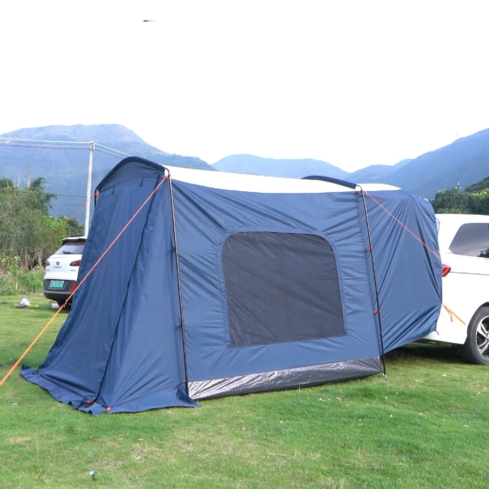  Tailbrella Toldo de enganche rojo para puerta trasera para  camión, SUV, tiendas de campaña grandes resistentes al agua de 9 pies para  acampar al aire libre, playa, viajes, caza. Paraguas EZ