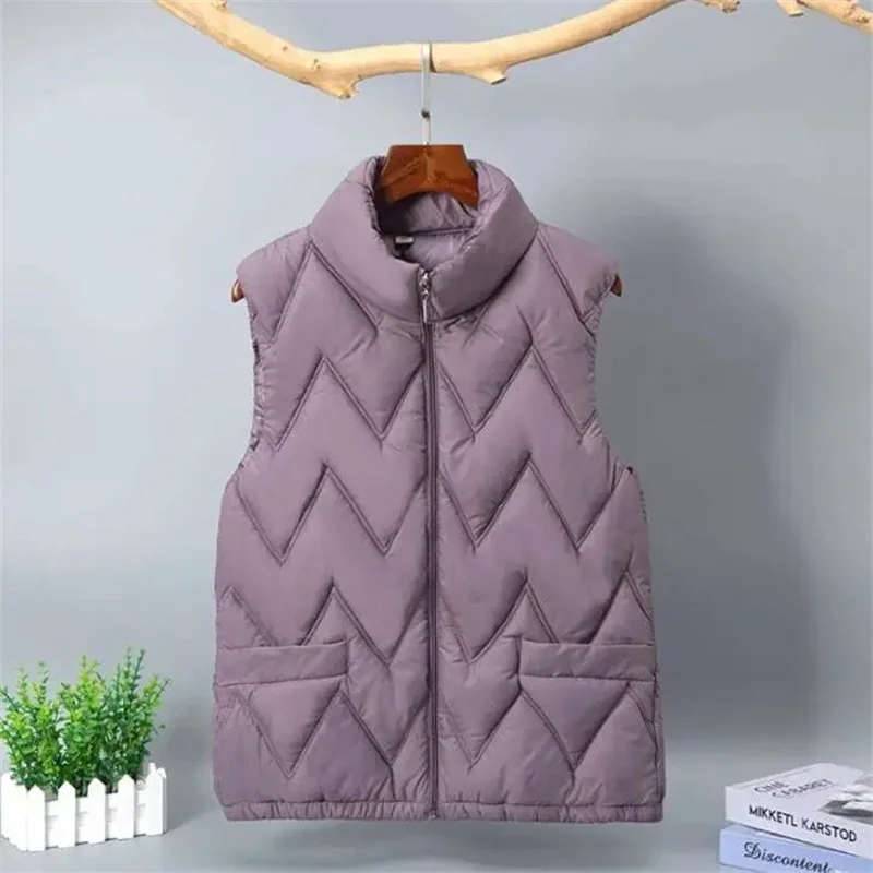 Casacos de puffer femininos, Colete, Casaco, Parkas, Roupas Femininas, Outono, Inverno, 2024