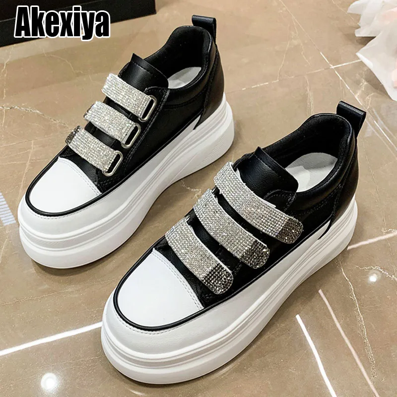 

New Autumn Women Summer Shoes Air Mesh Hollow Platform Wedge Sneakers White Shoes For Female BC4710