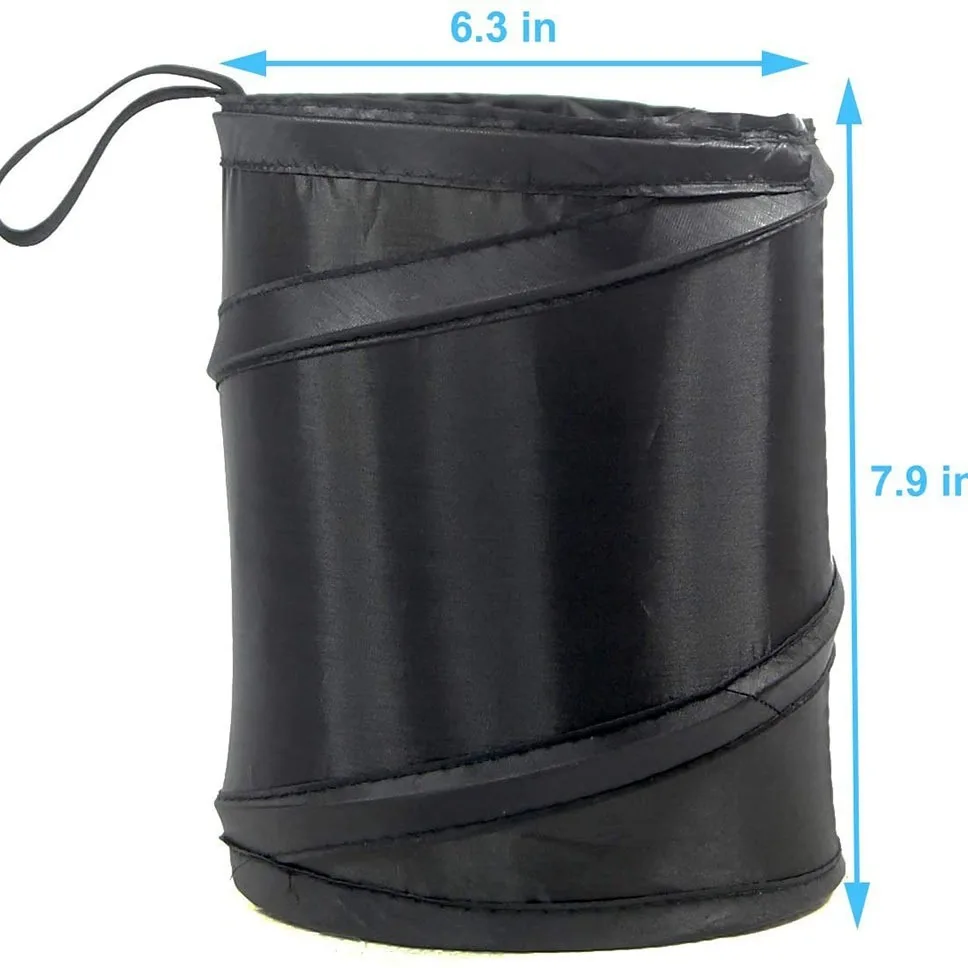 Auto Accessories Foldable Hanging Car Wastebasket Portable Collapsible Large Wastebasket Storage Bag