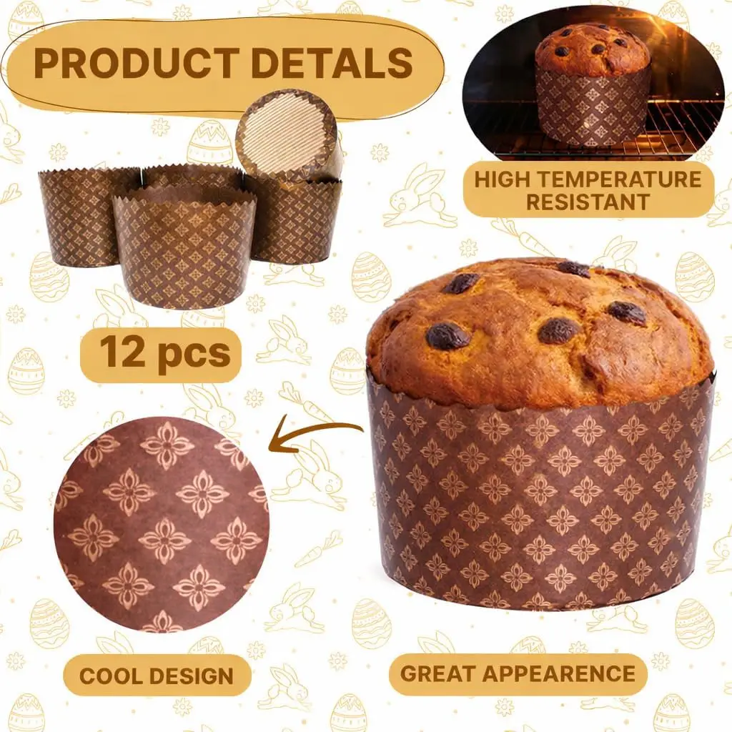 Paska Mold Kulich Panettone Paper Baking Molds image 4