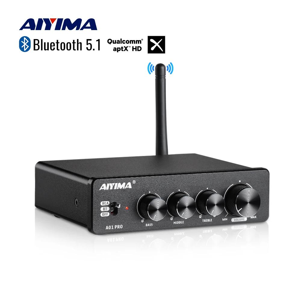 Усилитель звука AIYIMA A01 PRO, A01, TPA3116D2, Bluetooth, 100Wx2, усилитель звука Hi-Fi, 2,0 стерео, класс D, усилитель для домашнего кинотеатра Усилитель звука AIYIMA A01 PRO, A01, TPA3116D2, Bluetooth, 100Wx2, усилитель звука Hi-Fi, 2,0 стерео, класс D, усилитель для домашнего кинотеатра