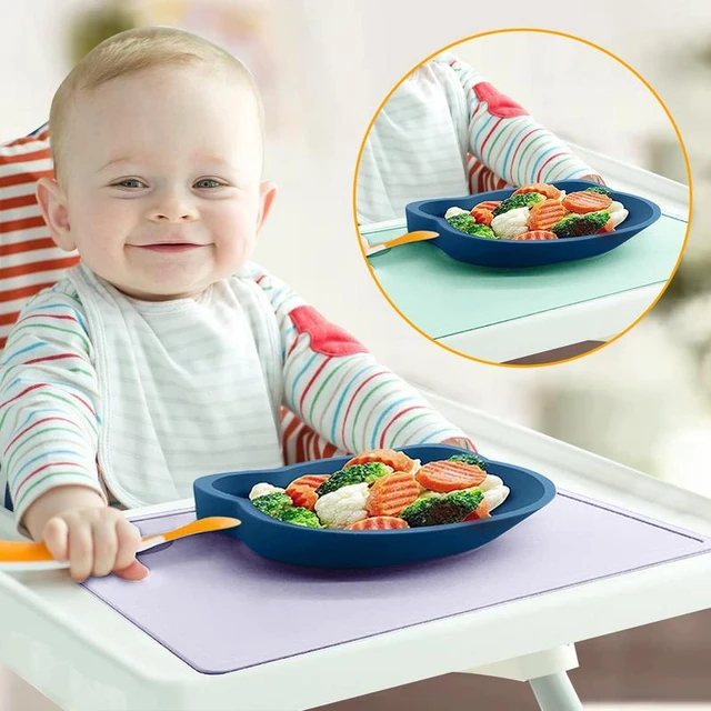 Children Silicone Placemats Silicone Toddler Mat For Dining Table Reusable Toddler  Placemats For Meal Time Portable