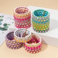 Bracelet perlé en émail Macaron pour femme, fouet haut, bracelet léger, accessoires de luxe, style INS, mode, document 1