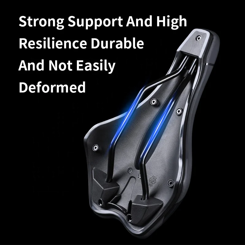 Comfortable Non-slip Shock-Absorbing Bicycle Saddle with Breathable Hollow Design