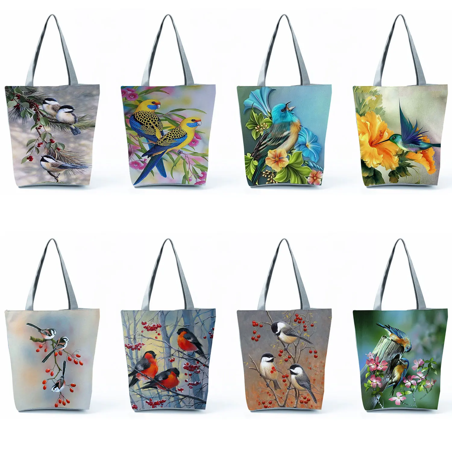 

Ladies Shopper Bag Customizable Handbag Lark Bird Women's Shoulder Bag Outdoor Leisure Tote Bag Large Capacity Cute Animal Print