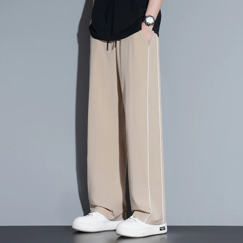 Summer ice silk thin section pants men's Hong Kong style - Image 2
