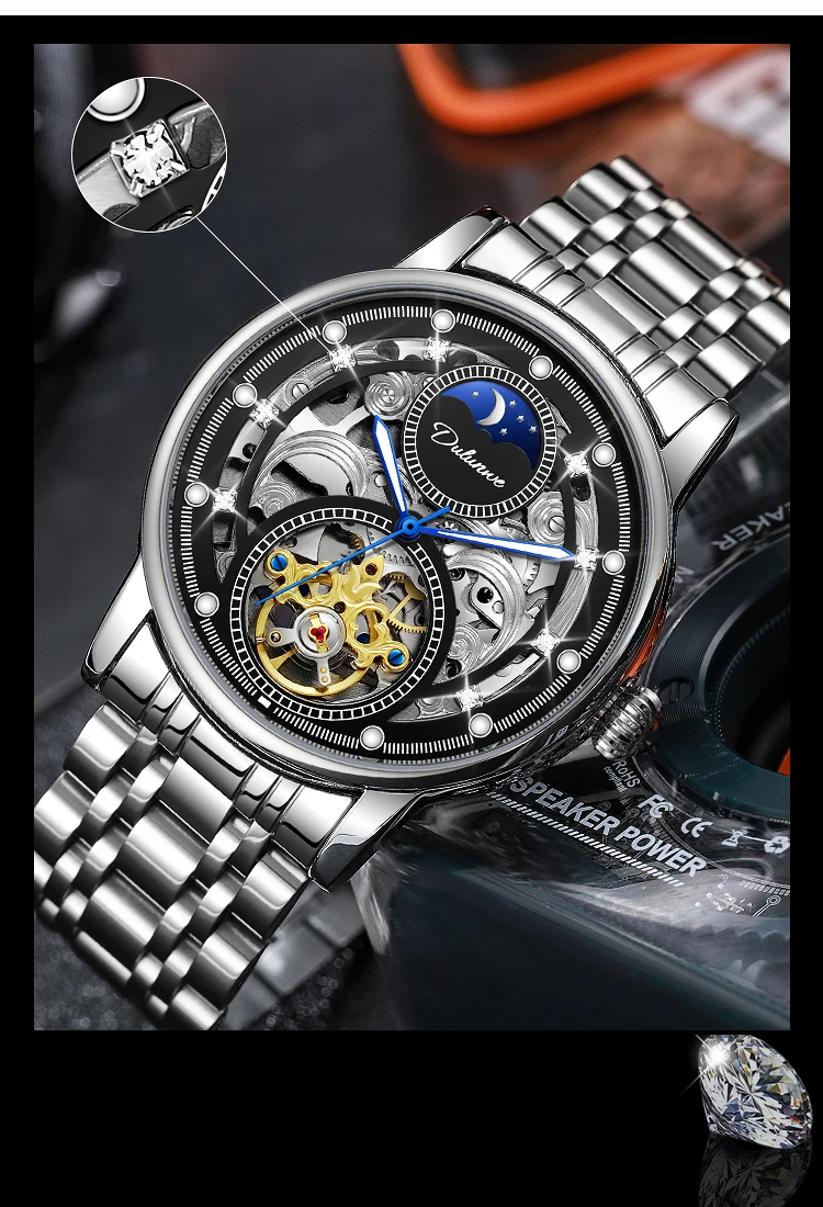 Vīriešu es ūdensizturīgs automātiskais mehāniskais plaukstas vīriešu tops luksusa Tourbillon sporta pulkstenis vīriešu s_voghion.com